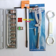 MATA CVT Tracker + Clutch Retainer Key 39x41 + Socket Wrench Set 10 pcs + 8 mm T-Wrench + 22 mm Sock