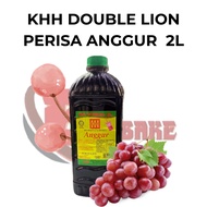 KHH DOUBLE LION KORDIAL PERISA ANGGUR 2LITER | HALAL