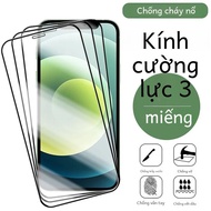 Bộ 3 Kính Cường Lực Cho iPhone 12 14 13 7 8 Plus 6 6S 5 5S SE 2020 Màn Hình ốp Bảo Vệ iPhone 11 12 1
