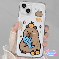 Cute Capybara Phone Case For Redmi A5 A4 5G A3X A3 A2 A1 Plus 8 8A 7 7A 6 Pro 6A 5A 4 4X Turbo 4 3 Y