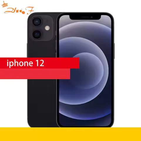 Apple-iPhone 12 5G Mobile Phone, 64GB, 128GB, 256GB, LTE, A14 Bionic, Hexa Core, 6.1 ''Dual, 12MP Fa