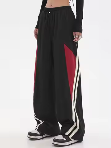 Y2K Streetwear Joggers Pants Women Casual Oversized Wide Leg Cargo Pantgs Trousers Tech Sweatpant Ha
