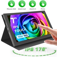 Eyoyo 7 นิ้ว IPS Portable Monitor 1024x600 5 จุด Capacitive Touch Screen Mini Monitor จอแสดงผล HDMI
