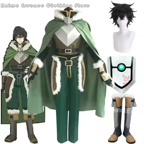 Game The Rising of the Shield Hero Cosplay Costumes Naofumi Iwatani Cloak Uniform Outfits Anime Cust