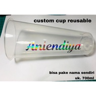 Cup reusable custom Name Or Word | Custom Name sticker