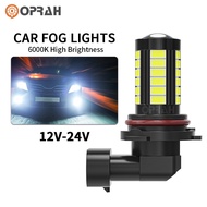 [Ready Stock] OPRAH Car LED Fog Light H11 Bulb HB3 HB4 H7 9005 9006 5630 33SMD DRL Daytime Running 1