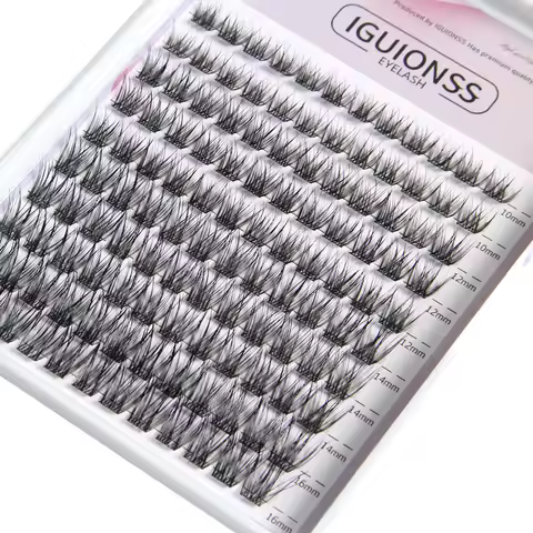 120 Clusters Lash Clusters DIY Eyelash Extensions Natural Wispy Individual Cluster Lashes 10-16mm C 