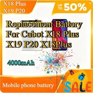 X19  4000mAh Replacement Battery For Cubot X18 Plus X19 P20  X18Plus