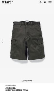 Wtaps Jungle shorts Olive L 21SS