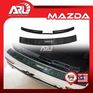 Mazda 3 BP Rear Bumper Protector Out Or In Titanium Black Guard Trunk Sill Protector Mazda 3 BP 2019