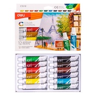 Acrylic watercolor tube 12 colors Deli C12-12 - watercolor