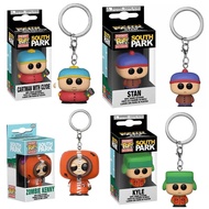 5 New Styles Pocket Keychain South Park Kyle Stan Zombie Kenny Cartman Pvc Model Toys For Children B
