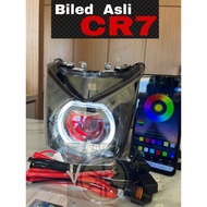 Headlights BEAT fi custom billed billed ORIGINAL projector CR7 RGBDEVIL + Relay good quality A1