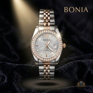 Bonia Womens Analog Watch - 32mm Stainless Steel Case Two-Tone Scratch-Resistant Sapphire Crystal Cr