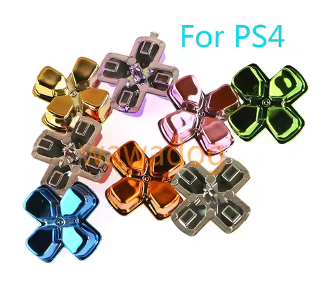 100pcs Gold Plated Button Cross Dpad direction Key Repair Replacement for Playstation Dualshock 4 PS