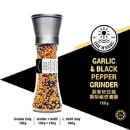 Hai Hyang | Garlic & Black Pepper Seasoning Grinder 150g | Pengisar Perasa Bawang Putih & Lada Hitam
