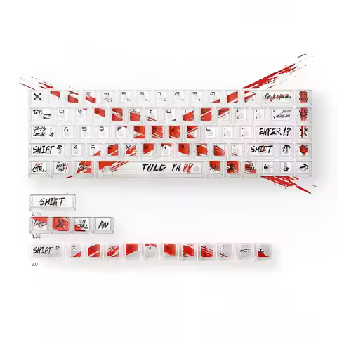 Keytok XXX Keycap Told Ya!! Keycap UV Cherry Profile Invalid objection keycap for mx keyboard 87 104