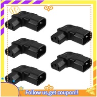 【W】IEC 320 C14 to C13 Power Adapter C14 to C13 Power Right Angle for PDU Cabinet UPS Server
