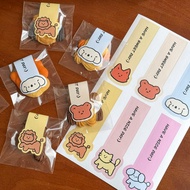 Packaging Stickers Cute Cartoon Small Animal Sealing Stickers Biscuit Candy Packaging Box Packaging 
