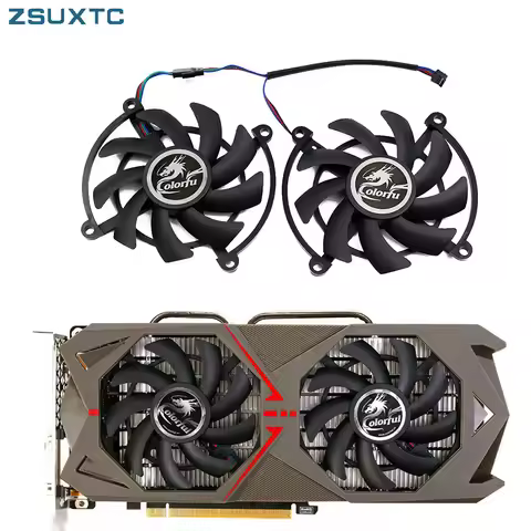 2PCS/set for Colorful GTX1060 GeForce GTX1070 GAMING GTX 1060 1070 iGame S Video Graphics card cooli