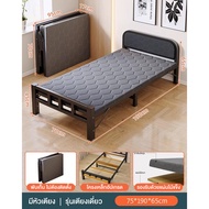 REX เตียงพับ เตียงเดี่ยว เตียงงีบ เตียงโครงเหล็ก เตียงพกพาในโรงพยาบาล ที่เก็บของแบบพับได้ พกพาสะดวก