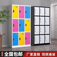 Locker Cabinet with Password Lock Gym Storage Cabinet Colorful Locker with Sensor Lock Metal Employe