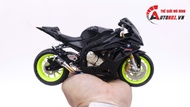 Mô hình xe độ BMW S1000RR black độ pô độ mâm 1:12 Autono1 Joycity D022K