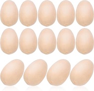 Easter Mini Wooden Egg: 100PCs Unfinished Eggs to Paint - 0.71Inches(1.8cm) for DIY Craft Supplies V