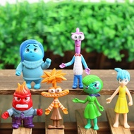 6Pcs/Set New Inside Out 2 Action Figure Toy Cartoon Movie Joy Anxiety Anger Sadness Disgust Fear Mod
