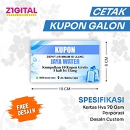 CUSTOM DESIGN REFILLABLE WATER GALLON COUPON
