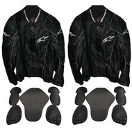RIDING JACKET WITH PROTECTION COMPLETE PADDING REFLECTOR JACKET RIDING JACKET RIDER BLACK