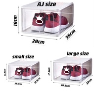 Sneaker Transparent Shoes Storage Hard Case Shoes box Shoes rack kotak kasut Organiser Stackable Box