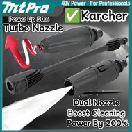 Karcher K2-K7 2 Nozzle + Rod High Pressure Turbo Spray Lance Adjustable Washer 360 ° Water Jet