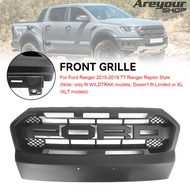 Areyourshop Ranger Raptor สไตล์กระจังหน้า สำหรับ Ford Ranger 2015-2019 T7 แมตต์สีดำ