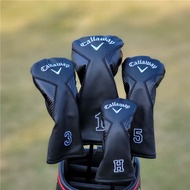 With Callaway Kallaway leather golf club head covers fairway woods hybrid woods golf club head cover