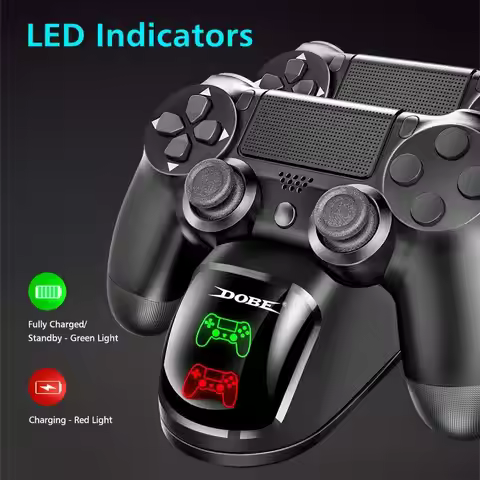Dual USB Handle Fast Charging Dock Station Stand Charger for PS4/PS4 Slim/PS4 Pro Game Controller Jo