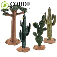 CORDE Artificial Plant Cactus, Cute DIY Crafts Artificial Tree Model, Mini Trees Realistic Plastic S