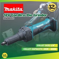 MAKITA DGD800Z 18V Cordless Die Grinder 28000RPM 1/4" Collet Grinding Tool Without Battery Charger