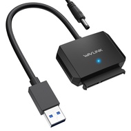 WAVLINK SATA to USB Type-A Hard Drive Cable, 5Gbps USB3.0 to Sata Cable Support UASP, External Hard 