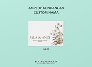 Amplop Kondangan / Amplop Sumbangan / Amplop Surat Custom nama, alamat