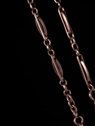 1890s 法國 幾何純銀懷錶鍊