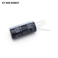 Aluminum Electrolytic Capacitor 450V / 100 UF 450V/100UF Electrolytic Capacitor Size 18*35 mm plug-i
