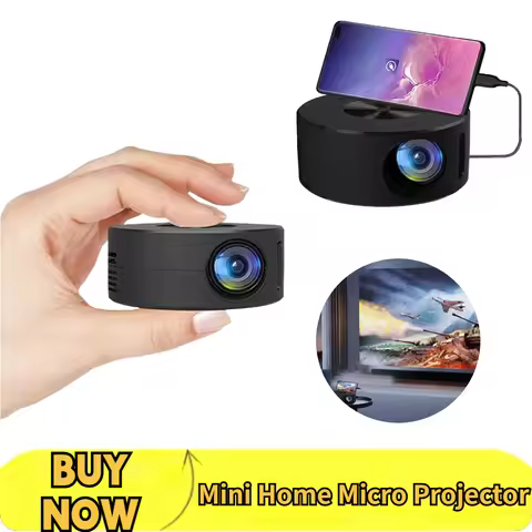 New Mini Home Micro Projector Portable Outdoor Support 1080P Built In Speaker Wired Same Screen Mobi
