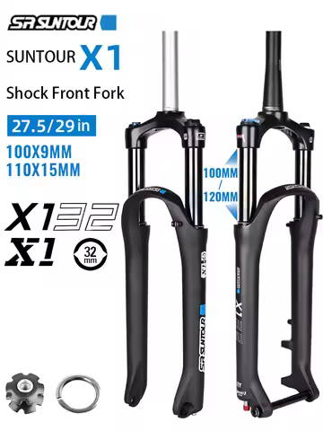 SR SUNTOUR X1 XCR Bicycle Front Fork 27.5/29in Oil Spring Shock Absorber Bike Forks 120MM