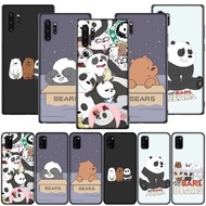 Samsung Galaxy S20 Ultra S10 Lite S9 Plus Soft Black Cover Phone Case We Bare Bears cool