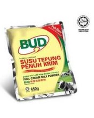 BUD Susu Tepung Penuh Krim/Full Cream Milk Powder 650g