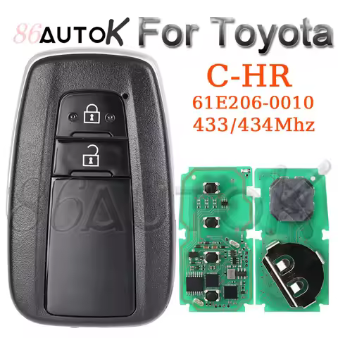 Auto Remote Key for Toyota C-HR chr Car Remote Control Key 433/434Mhz CHR Board 61E206-0010 MDL BR2E