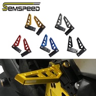 【SEMSPEED】For Yamaha XMAX 300 400 250 125 2017-2022 Motorcycle CNC Rear Passenger Footrest Footpegs Foot Rest Pegs Pedal Footpads Plate