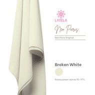 NEO PARIS Plain Square Premium Jahit Tepi / NEO PARIS VOAL Latela Hijab Lembut Hijab Anti Berbulu Hi
