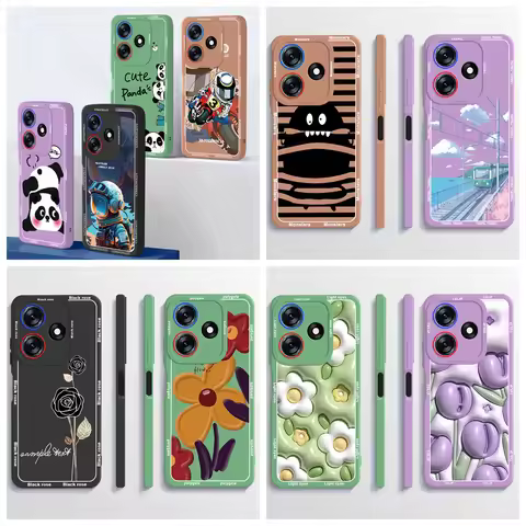 For Tecno Spark 10 Case Liquid Silicon Soft Coque For Tecno Spark 10C Phone Case Back Cover for Tecn
